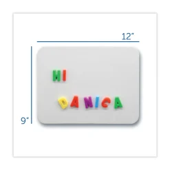 Flipside 12 in. x 9 in. Magnetic Dry Erase Board Set - White Surface (12/Pack)