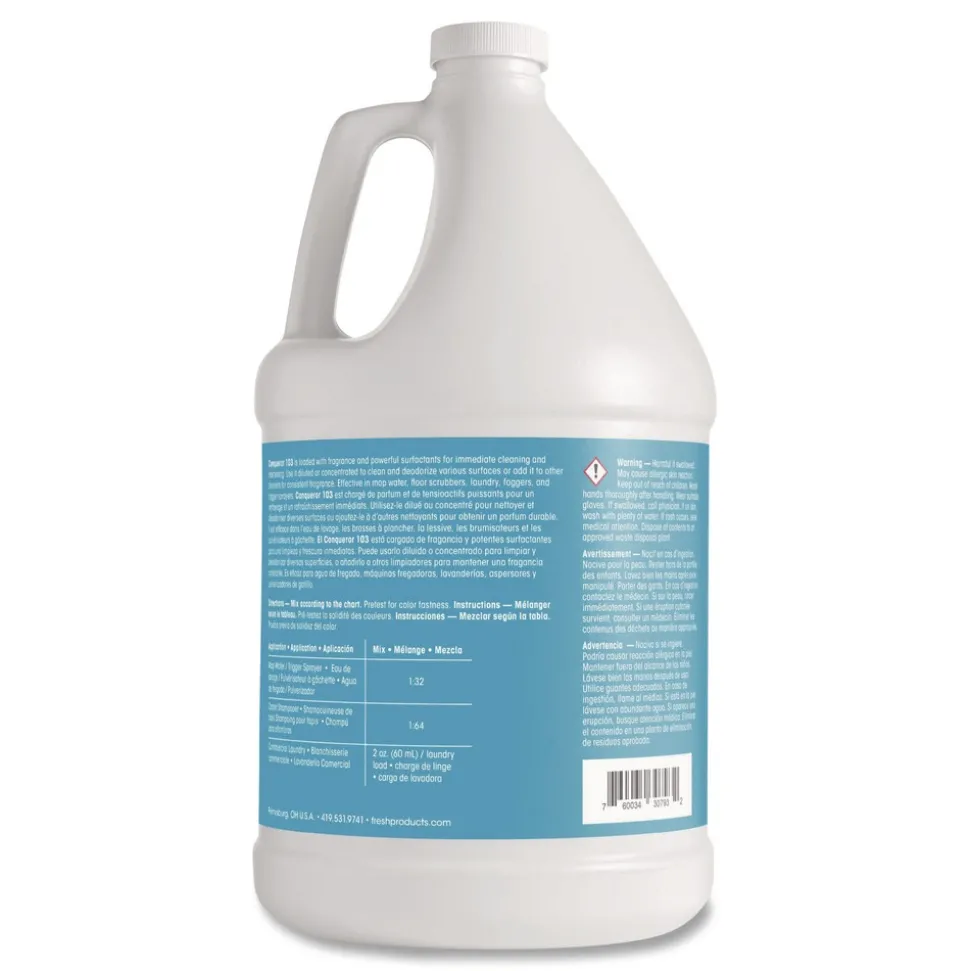 Fresh Products 1 gal. Bottle Conqueror 103 Odor Counteractant Concentrate - Tutti-Frutti (4/Carton)