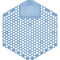Fresh Products Wave 3D Urinal Deodorizer Screen - Blue, Cotton Blossom Scent (10/Box, 6 Boxes/Carton)