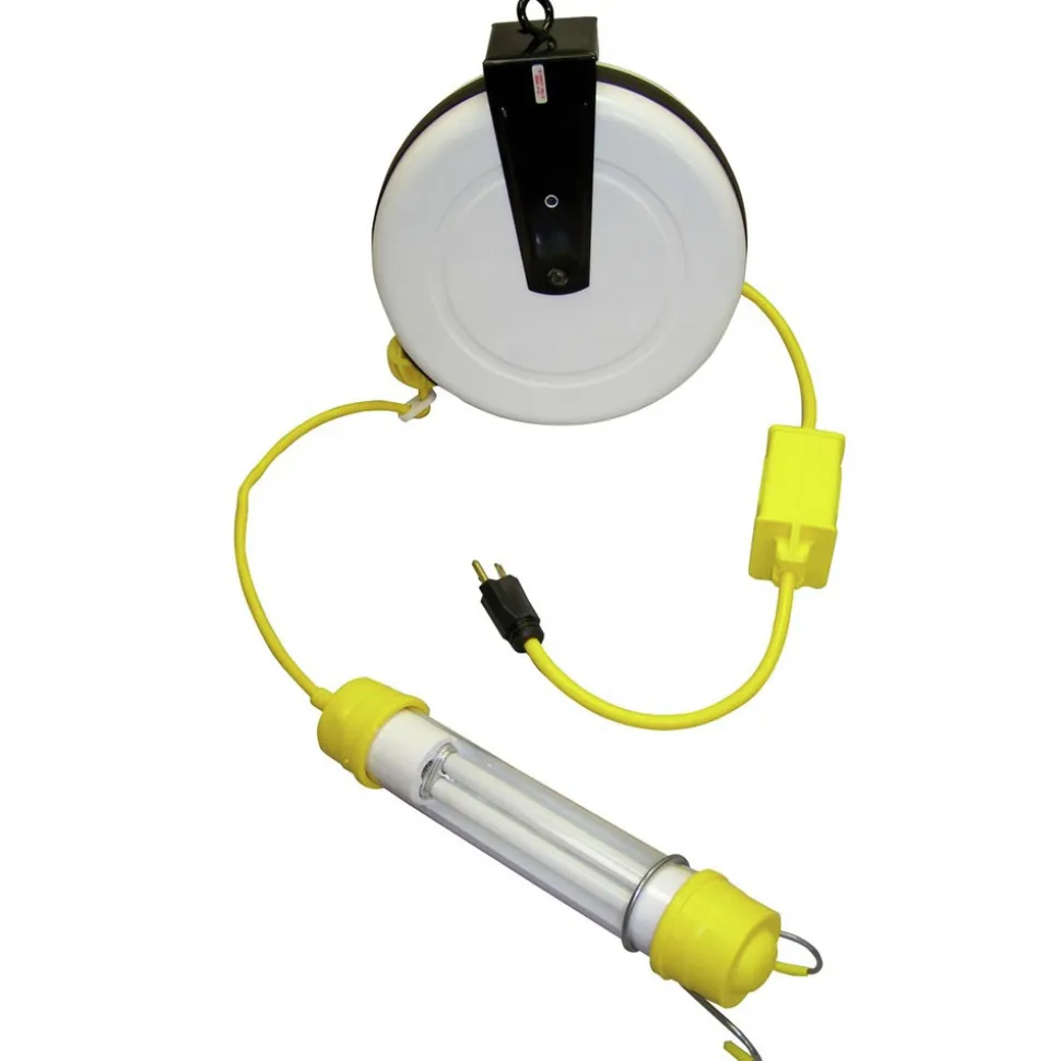 General Manufacturing 13 Watt Stubby Fluorescent Light Reel with 40 ft. Cord
