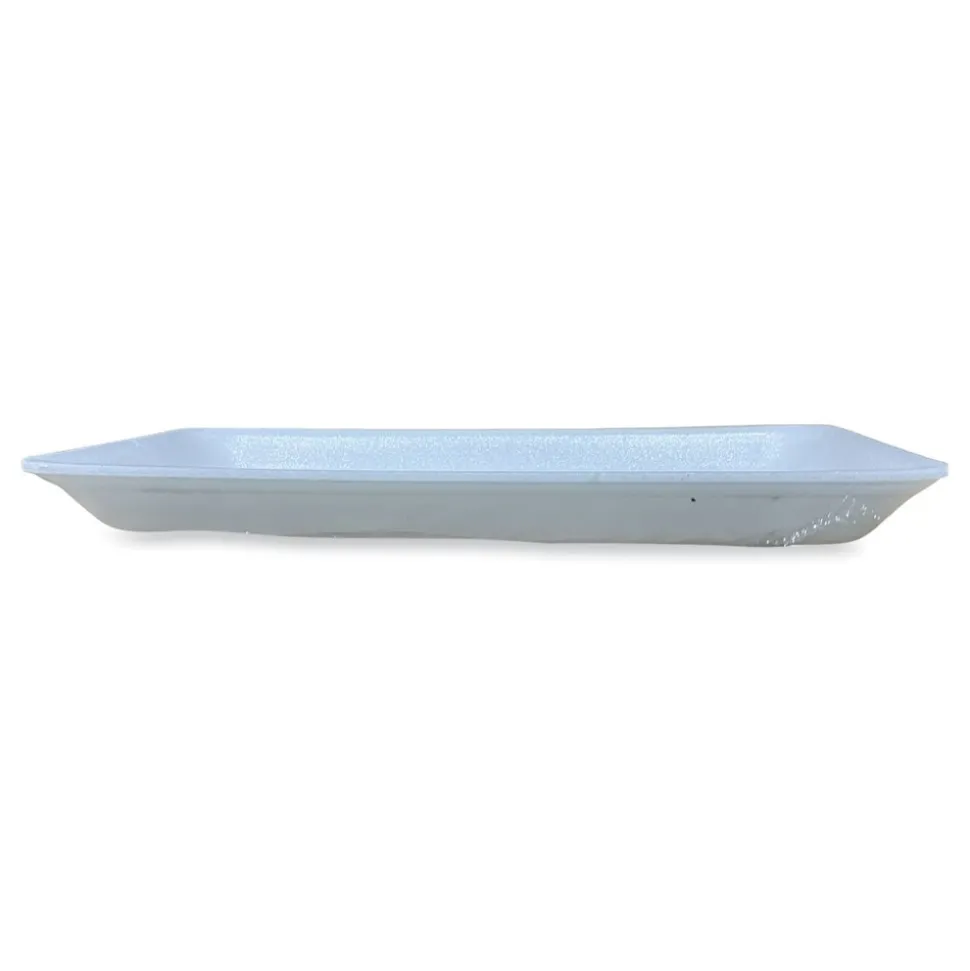 GEN 15PWH 14.44 in. x 7.88 in. x 1.37 in. #15P Meat Trays - White (200/Carton)