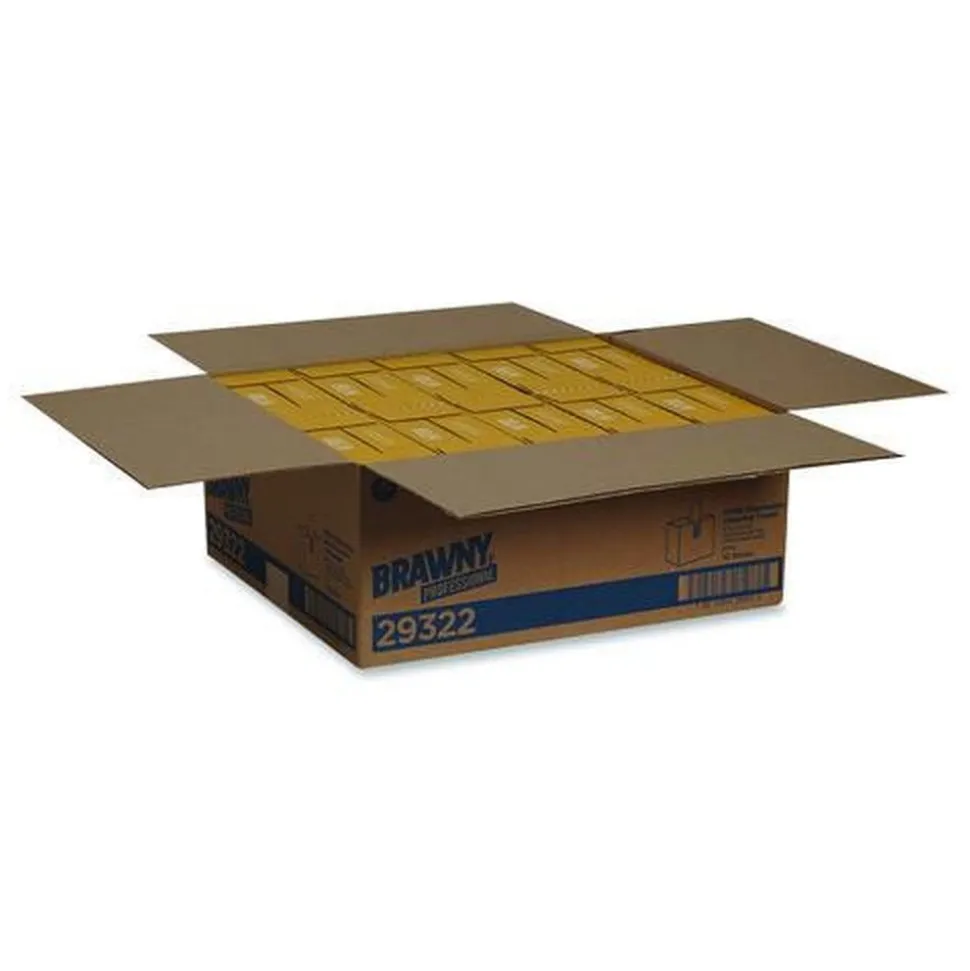 Georgia-Pacific 9 in. x 12.5 in. Heavyweight HEF Disposable Shop Towels - White (176/Box, 10 Boxes/Carton)