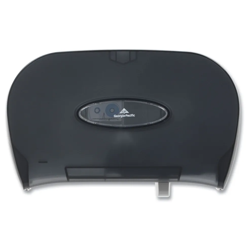 Georgia Pacific Professional 13.56 in. x 5.75 in. x 8.63 in. 2-Roll Bathroom Tissue Dispenser - Smoke