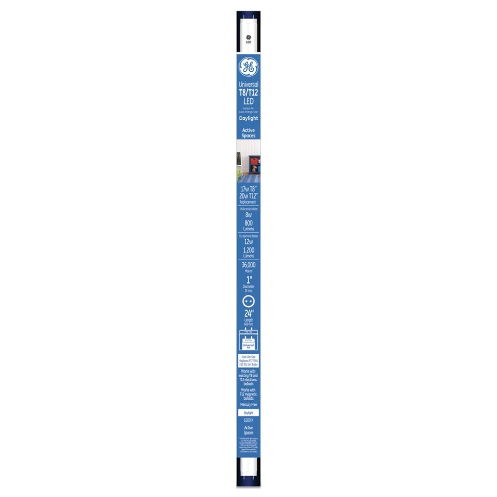GE 20W 8W Daylight T8 T12 24 in. Tube (6/Carton)