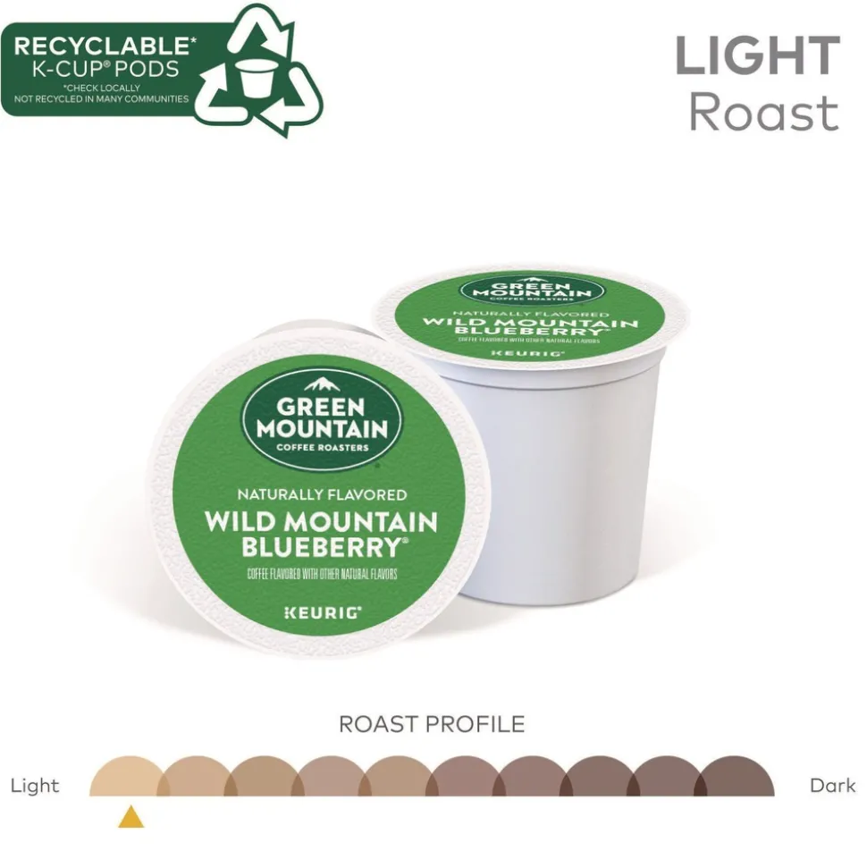 Green Mountain Coffee 5000366902 Fair Trade Coffee K-Cups - Wild Mountain Blueberry (96/Carton)