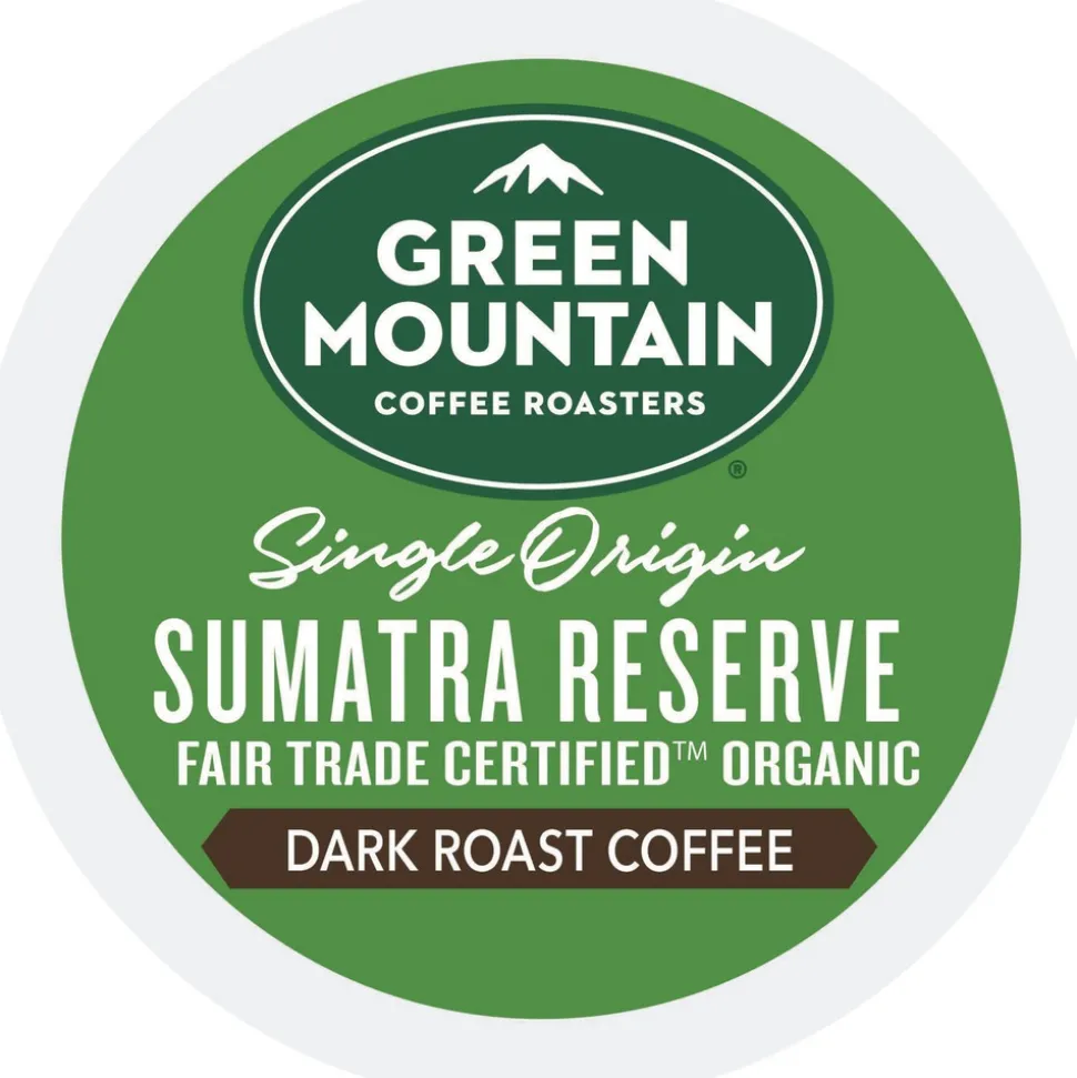 Green Mountain Coffee 5000366637 Fair Trade Coffee K-Cups - Organic Sumatran Extra Bold (96/Carton)
