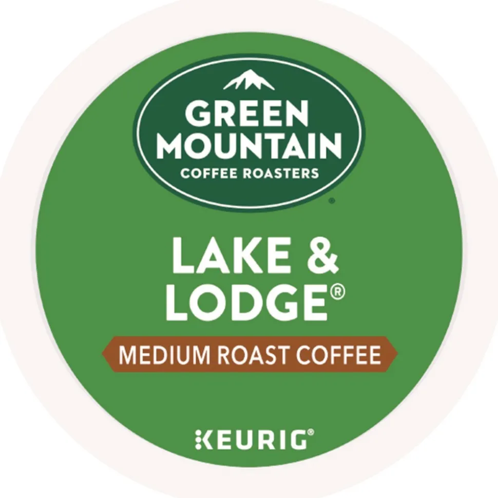 Green Mountain Coffee 5000359049 Medium Roast Coffee K-Cups - Lake and Lodge (96/Carton)