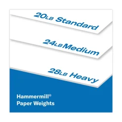 Hammermill 92 Bright 20 lbs. Bond Weight 8.5 in. x 11 in. Great White 30 Recycled Print Paper - White (5 Reams/Carton)