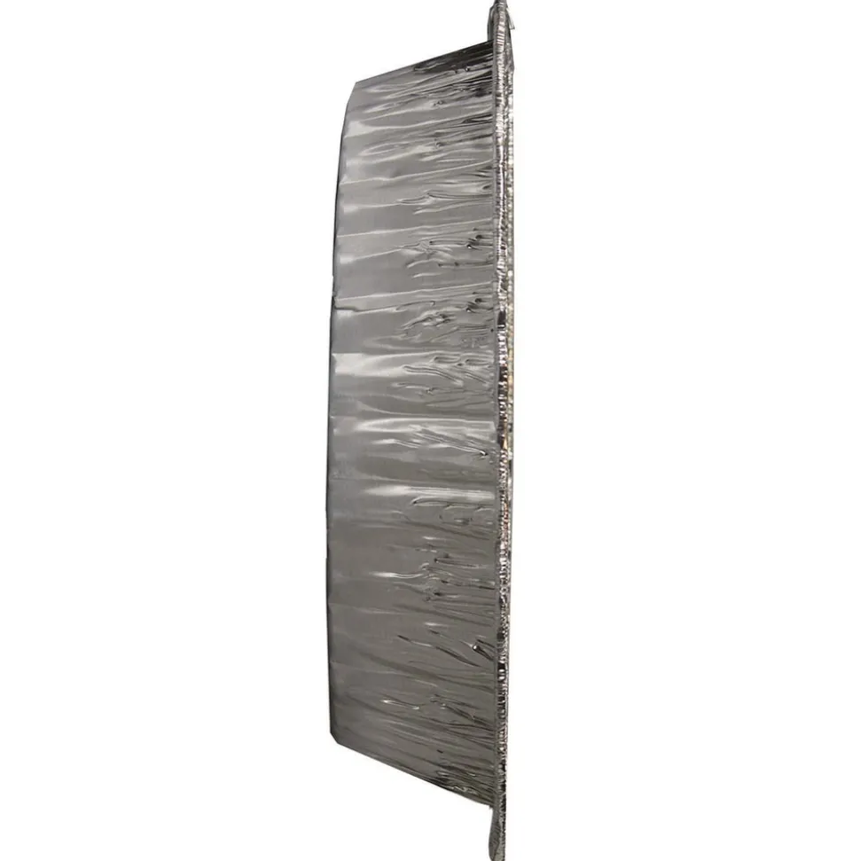 Handi-Foil HFA 32400-100 14.43 in. x 3.12 in. x 17.68 in. 272 oz. Giant Rack Aluminum Roaster Pan - Silver (100/Carton)