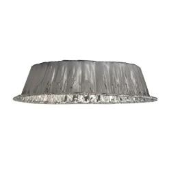 Handi-Foil HFA 32400-100 14.43 in. x 3.12 in. x 17.68 in. 272 oz. Giant Rack Aluminum Roaster Pan - Silver (100/Carton)