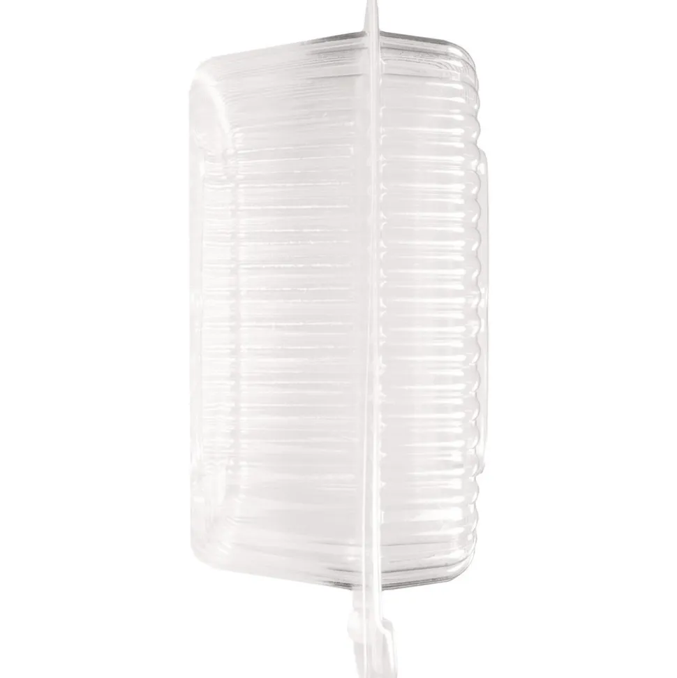 Handi-Foil 6010S-200 8.63 in. x 3 in. x 9 in. 60 oz. Handi-Lock Plastic Food Container - Clear (200/Carton)