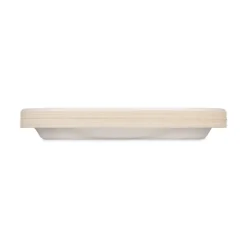 Hefty ECOSAVE 6.75 in. Diameter Plate Sugarcane Tableware - White (12/Carton)