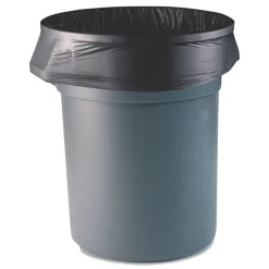 Heritage H9250AK 46 in. x 50 in. 60 gal. 1.5 mil Linear Low Density Stock Trash Bags - Black (100/Carton)