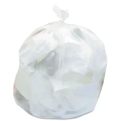 Heritage H8647SC 43 in. x 47 in. 56 gal. 1.1 mil Linear Low-Density Can Liners - Clear (100/Carton)