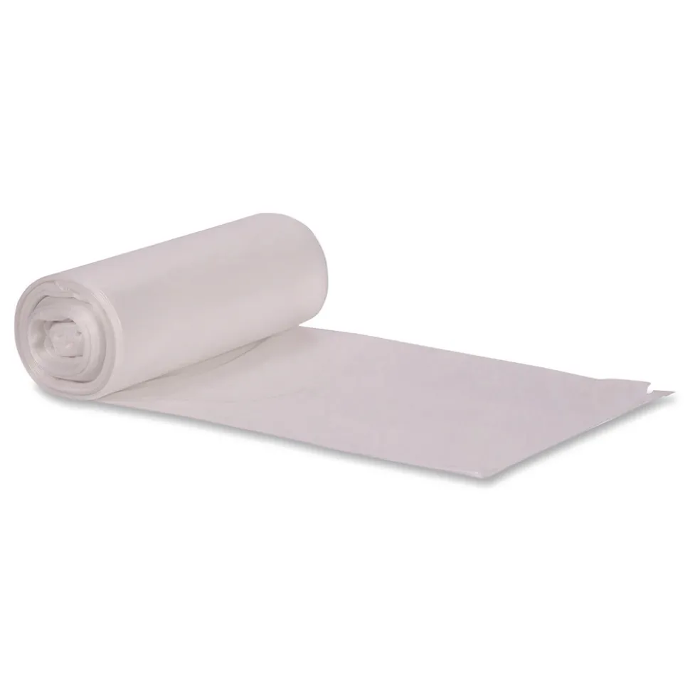 Heritage H8647SC 43 in. x 47 in. 56 gal. 1.1 mil Linear Low-Density Can Liners - Clear (100/Carton)