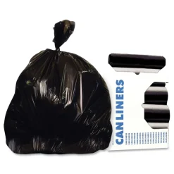 Heritage 24 in. x 27 in. 30 gal. 1 mil Eco Blend Max Can Liners - Black (500/Carton)