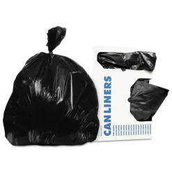 Heritage 24 in. x 27 in. 30 gal. 1 mil Eco Blend Max Can Liners - Black (500/Carton)