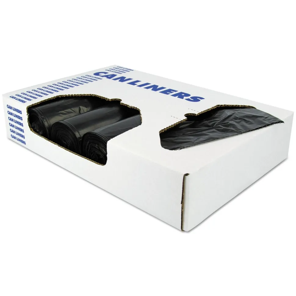 Heritage 24 in. x 27 in. 30 gal. 1 mil Eco Blend Max Can Liners - Black (500/Carton)