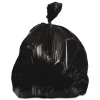 Heritage 40 in. x 46 in. 45 gal. 0.7 mil. Linear Low-Density Can Liners - Black (250/Carton)