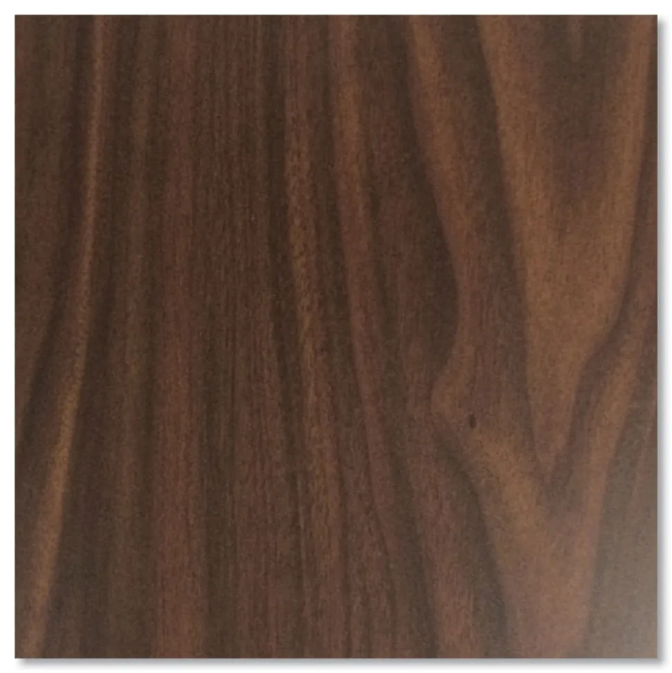 Hirsh Industries 48 in. x 30 in. x 29.5 in. One Right-Hand Pedestal: Box/File Drawers Teachers Pedestal Desks - Walnut/Black