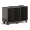 HON Class-ifi 46.63 in. x 18.75 in. x 31.38 in. Three-Wide Tote Storage Cabinet - Charcoal Gray