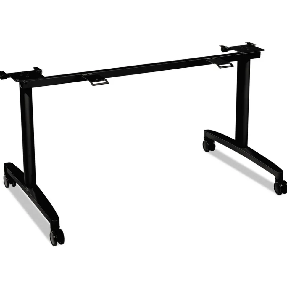 HON Huddle Flip-Top Base for 24 in. Deep Table Top - Charcoal