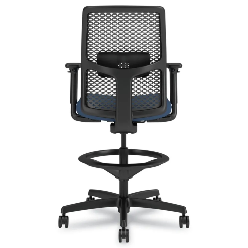 HON Ignition 2.0 ReActiv 22.88 in. to 31.75 in. Seat Height Low-Back Task Stool - Elysian Seat/Charcoal Back/Black Base
