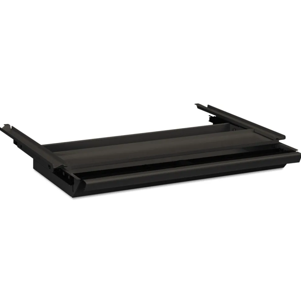 HON 24.75 in. W x 14.75 in. D x 3 in. H Center Drawer with Core Removable Locks - Charcoal