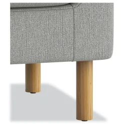 HON 23 in. x 23 in. x 17.5 in. Parkwyn Series Ottoman - Gray/Oak