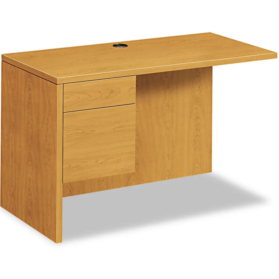 HON 48 in. x 24 in. x 29.5 in. 10500 Series 3/4 in. Height Left Ped L Workstation Return - Harvest