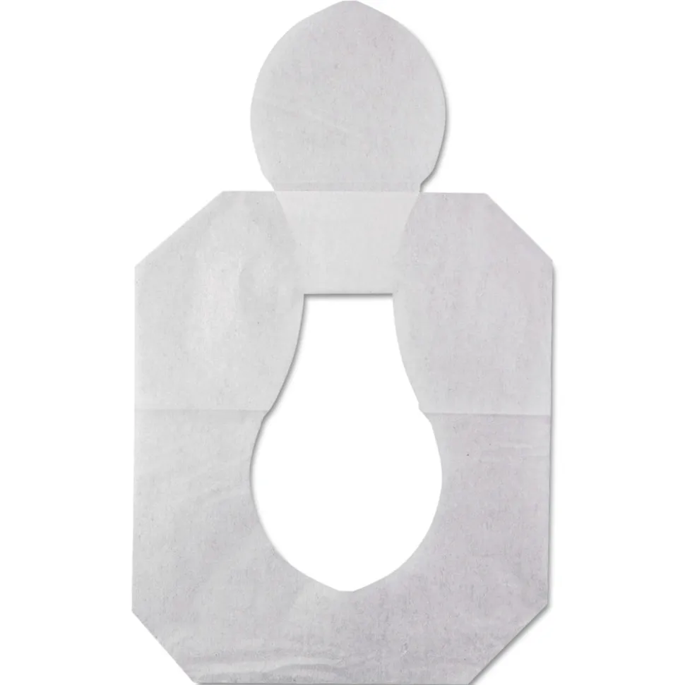 HOSPECO Health Gards 14.25 in. x 16.5 in. Half-Fold Toilet Seat Covers - White (250-Piece/Pack, 10-Pack/Carton)
