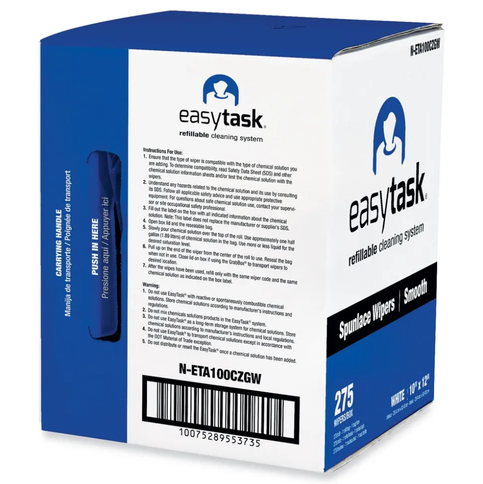 HOSPECO 10 in. x 12 in. 1-Ply Easy Task Center-Pull A100 Wiper - White