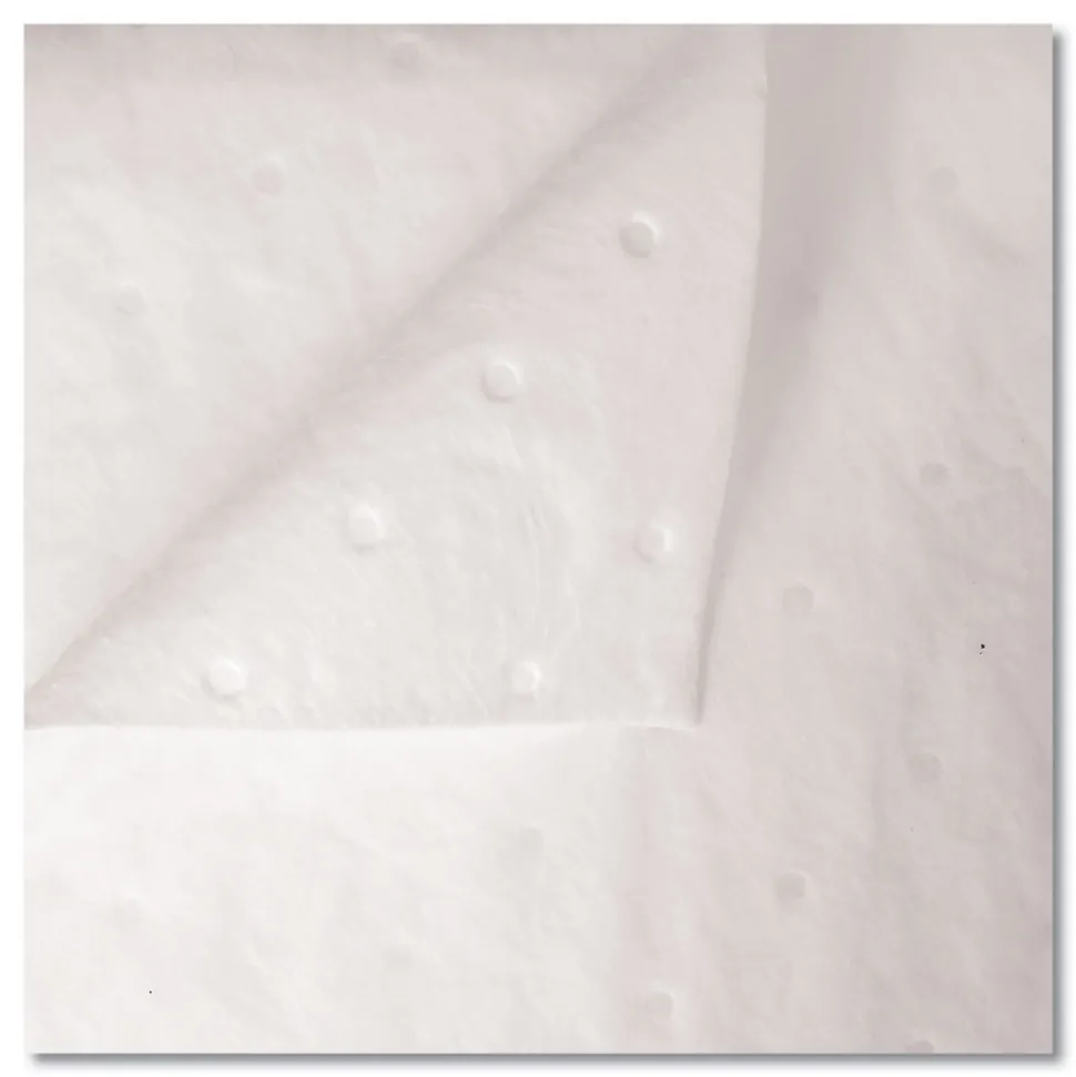 HOSPECO TASKBrand 15 in. x 18 in. 0.17-Gallon Industrial Oil Only Sorbent Pad - White (100/CT)