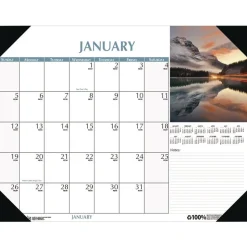 House of Doolittle Earthscapes 22 in. x 17 in. 12-Month (Jan to Dec) 2026 Scenic Desk Pad Calendar - Scenic Photos