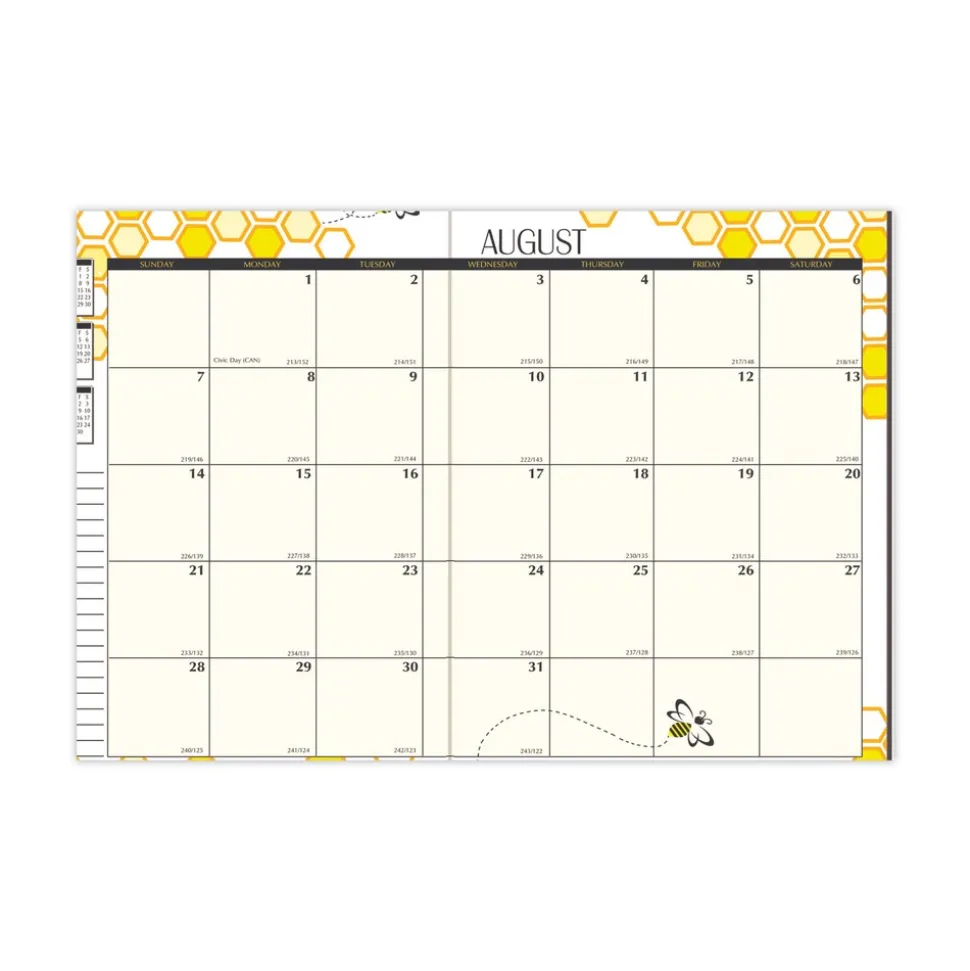 House of Doolittle 10 in. x 7 in. 12-Month (Aug 2025-Jul 2026) Recycled Academic Honeycomb Planner - Multicolor Cover