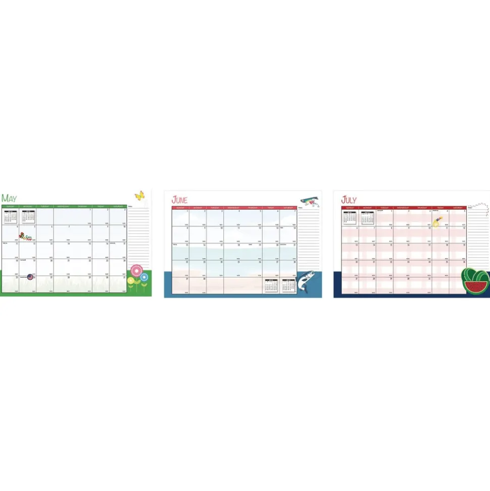 House of Doolittle 10 in. x 7 in. 12-Month (Jan to Dec) 2026 Seasonal Monthly Planner - Illustrated Seasons Artwork/Light Blue Cover
