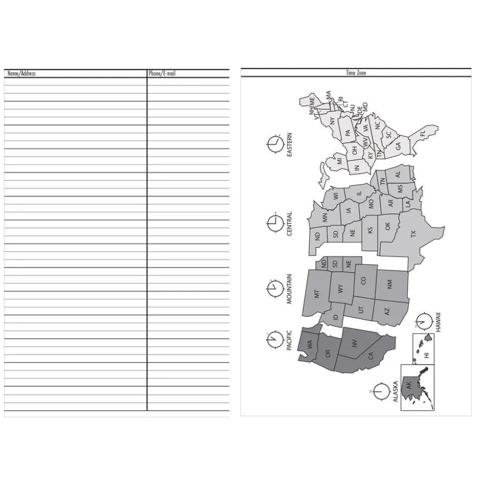 House of Doolittle 10 in. x 7 in. 12-Month (Jan to Dec) 2026 Seasonal Monthly Planner - Illustrated Seasons Artwork/Light Blue Cover