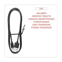 Innovera 3 ft. USB to Micro USB Cable - Black