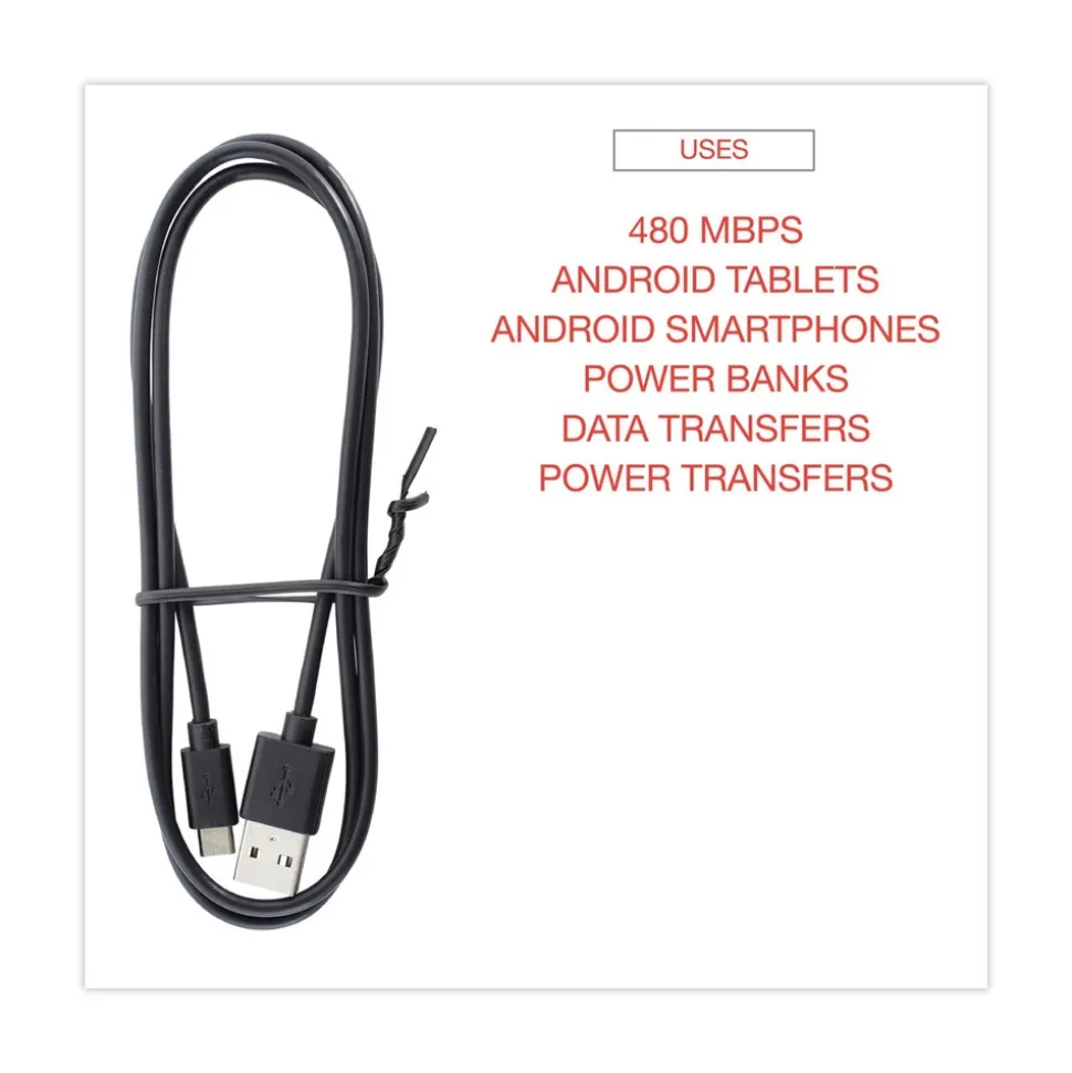 Innovera 3 ft. USB to Micro USB Cable - Black
