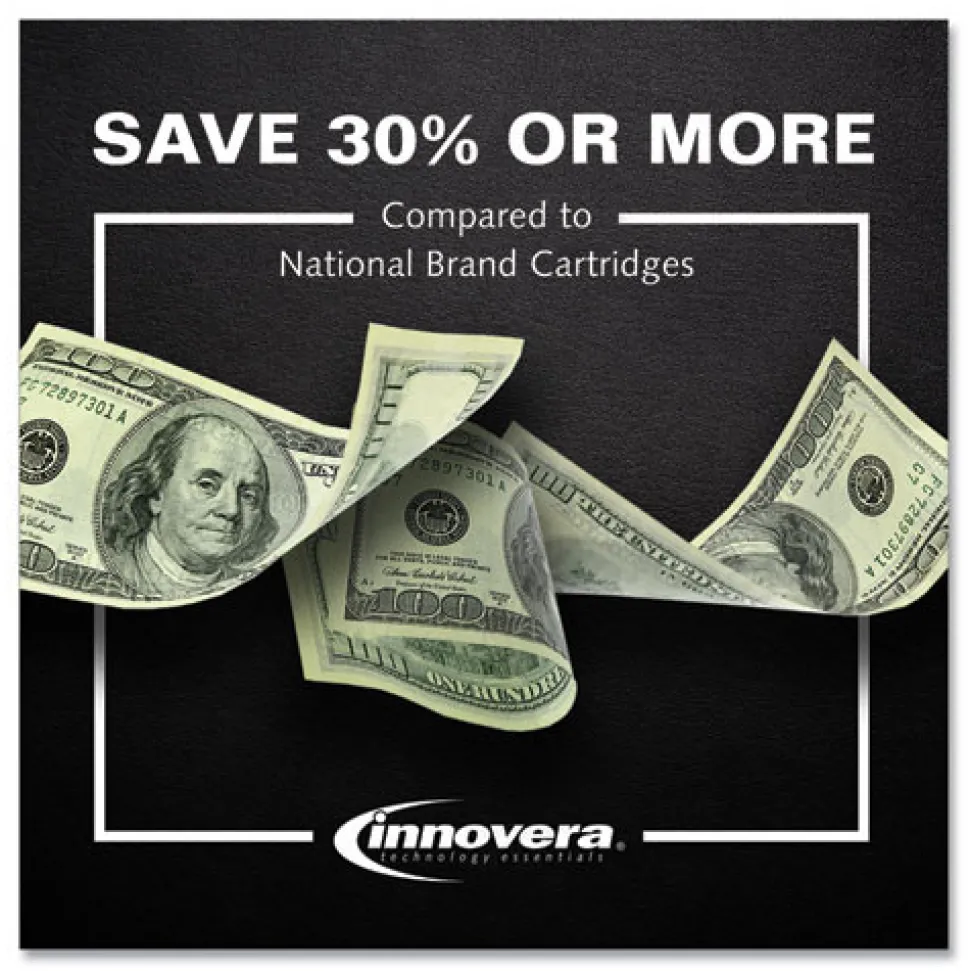 Innovera 600 Page-Yield Remanufactured High-Yield Ink Replacement for 64XL (N9J92AN) - Black