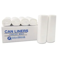 Inteplast Group 1000/Carton 24 x 24 7-10 gal .35 mil Institutional Low-Density Can Liners - Black