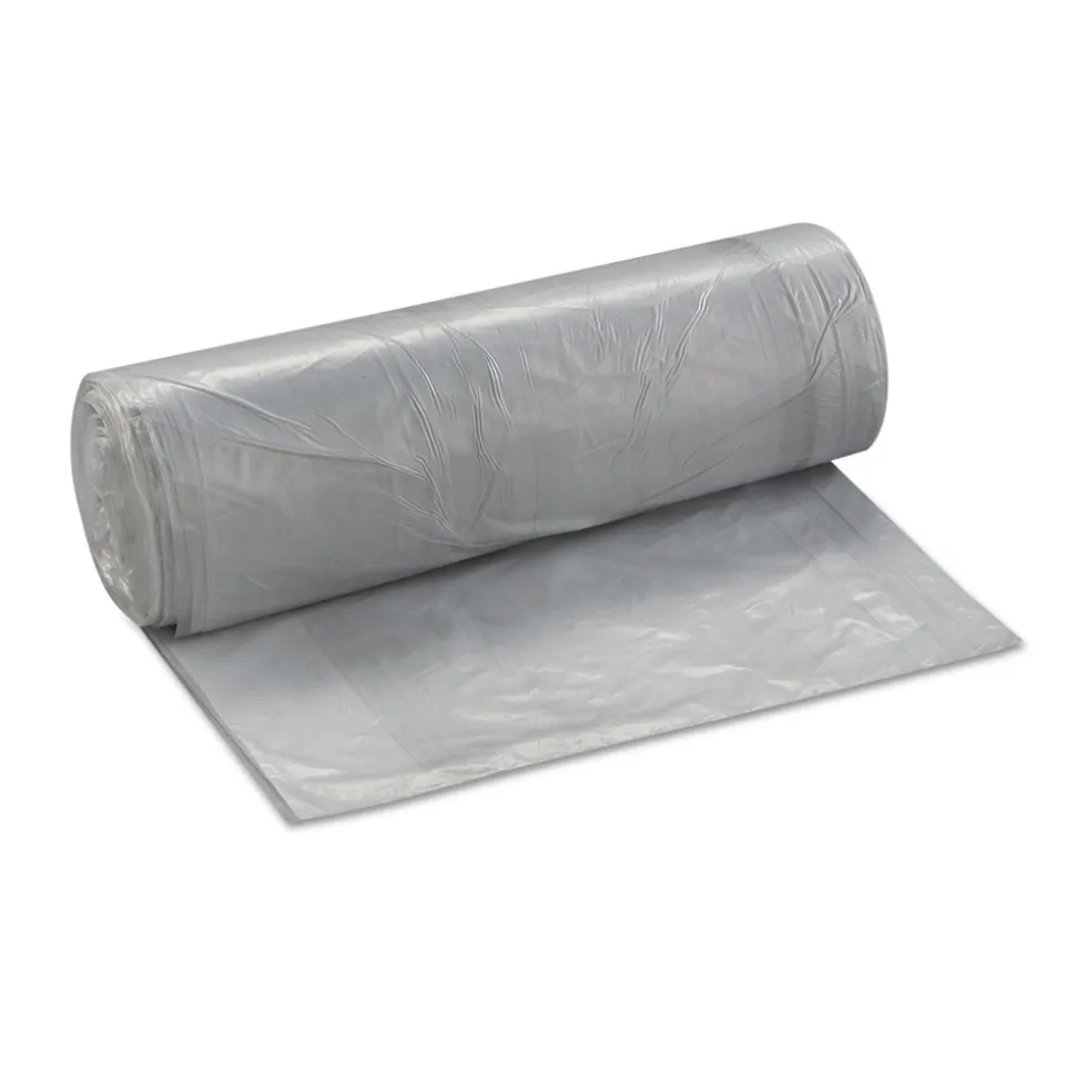Inteplast Group 30 gal. 0.58 mil 30 in. x 36 in. Low-Density Commercial Can Liners - Clear (25 Bags/Roll, 10 Rolls/Carton)