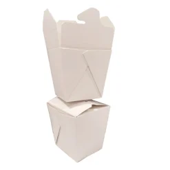 Kari-Out 3.63 in. x 3 in. x 3.5 in. 16 oz. Paper Food Pail - White (400/Carton)