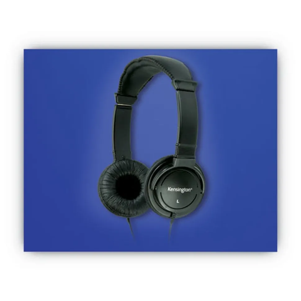 Kensington Hi-Fi Headphones with Plush Sealed Earpads - Black