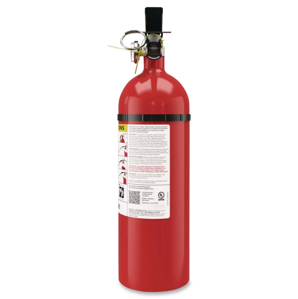 Kidde Pro-5MP Series Fire Extinguisher with Bracket/Metal Strap 3-A 40-B:C 5.5 lbs