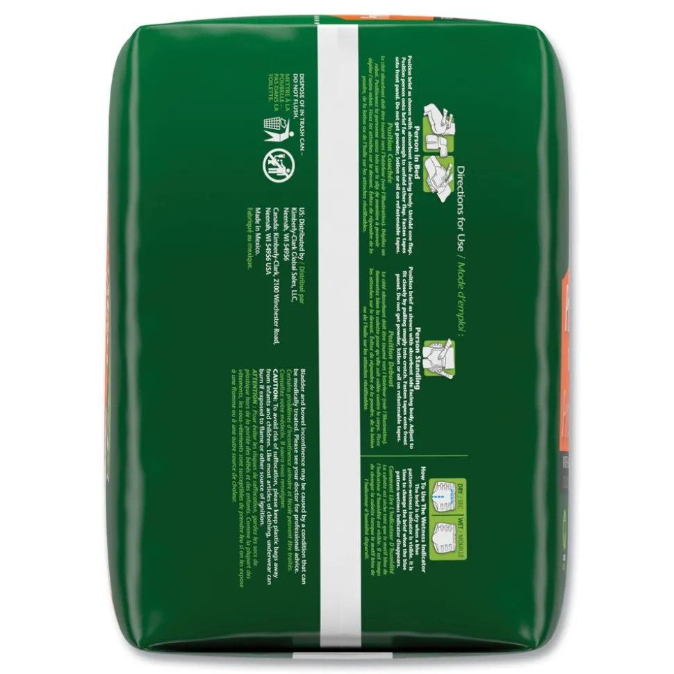 Kimberly-Clark 19 in. to 34 in. Waist Incontinence Protection with Tabs - Small/Medium (3/Carton)