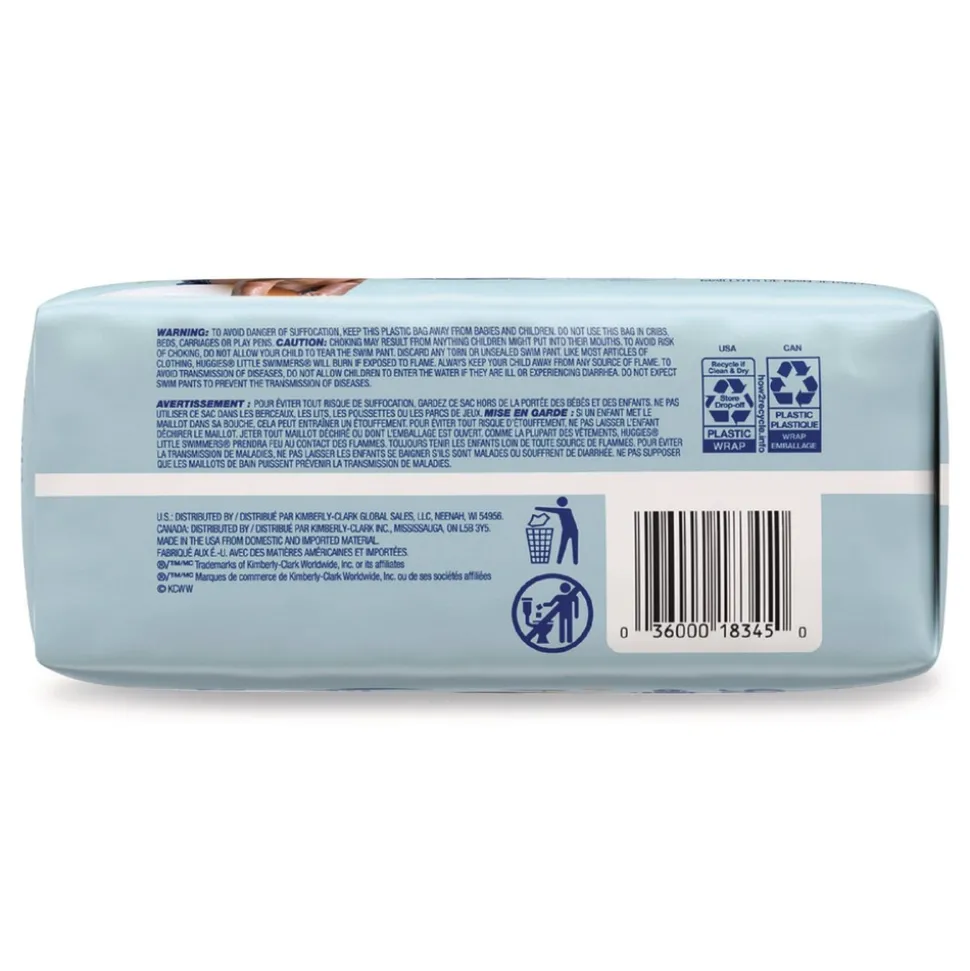 Kimberly-Clark 32 lbs. and Up Little Swimmers - Size 5-6/Blue (8/Carton)