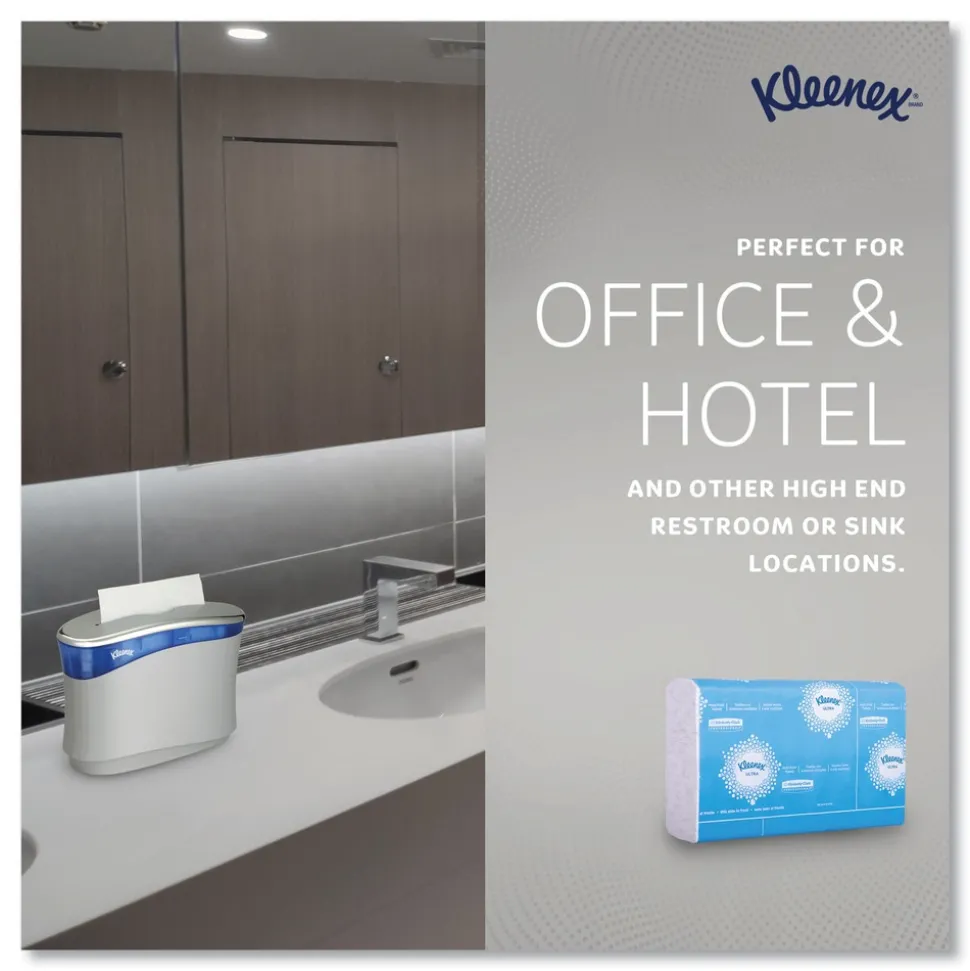 Kleenex 2-Ply 8 in. x 9.4 in. Reveal Multi-Fold Towels - White (16/Carton)