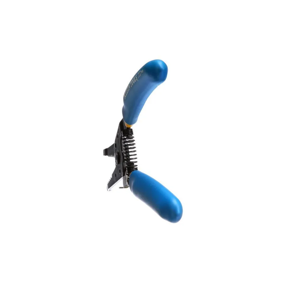 Klein Tools 7.4 in. Solid and Stranded Copper Wire Stripper and Cutter - Blue/Yellow