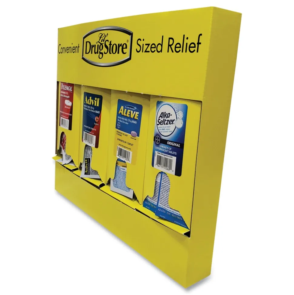 Lil' Drugstore Plastic Case Single-Dose Medicine Dispenser - Yellow